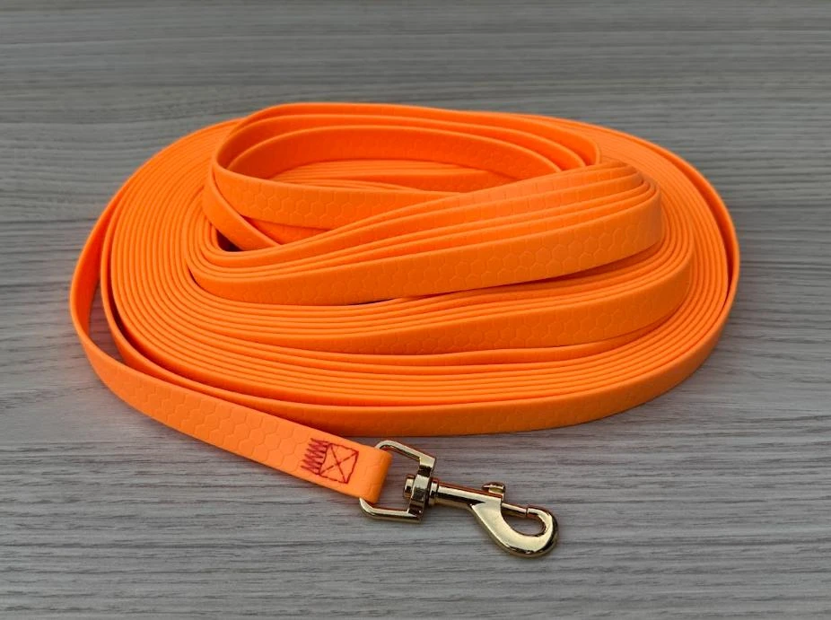 Longe 12M, en biothane hexa impermeable, ligera y resistente [naranja] – photo 2